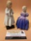 2 pc. lot of vintage ROYAL DOULTON English porcelain girl figurines, Bedtime & Marie