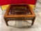 Vintage Asian Style Glass Top Coffee Table