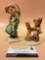 2 pc. lot GOEBEL M.I. Hummel figurines, W. Germany, HEAVENLY ANGEL & PRAYER BEFORE BATTLE
