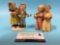 2 pc. lot GOEBEL M.I. Hummel figurines made in W. Germany, HAPPY DAYS & ANGELIC SONG
