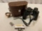 Vintage SWIFT - Saratoga 8x40 binoculars w/ case + SWISS TECH pocket tool.