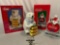 2 pc. lot of nice ceramic Coca-Cola cookie jars w/ boxes; Polar Bear Delivery, Lunch With Us diner