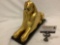 Vintage painted Great Sphinx of Egypt sculpture art piece, approx 15 x 9 x 4.5 in.