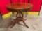 Beautiful Antique Mahogany Mersman 7211 oval table w/ lyre base & claw feet