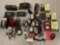 Huge collection of antique box film cameras & flash / exposure meters ; GE, Kalimar, Kodak, Sekonic,