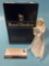 ROYAL DOULTON English fine bone china female figurine w/ box - CHRISTMAS CARD