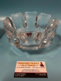 Stunning ORREFORS - Corona signed crystal bowl designed by Lars Hellsten, made in Sweden