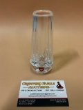 Small vintage ORREFORS crystal bud vase, made in Sweden w/ box