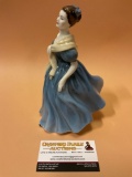 Vintage ROYAL DOULTON English porcelain female figurine ADRIENNE, approx 6 x 8 in.