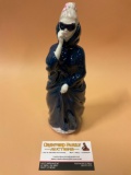Vintage ROYAL DOULTON English porcelain MASQUE female figurine , approx 3 x 9 in.