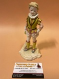 Vintage hand painted Carol Price - Wednesdays Child fancy lad figurine, approx 4 x 7 in.