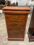 Nice wooden private reserve tall boy dresser by CFS USA