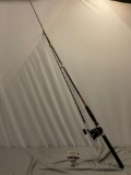 SHAKESPEARE Ugly Stik fishing pole w/ SHIMANO Charter Special TR 2000 Lever Drag reel, approx 109