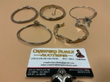 Collection of 5 nice vintage sterling silver bracelets, approx weight 55 g.