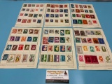 Collection of vintage postage stamps from Eastern European countries