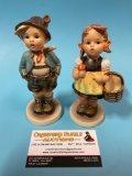 2 pc. lot GOEBEL M.I. Hummel figurines made in W. Germany, BROTHER & SISTER approx 3 x 5.5 in.