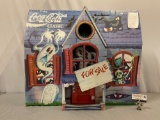 Vintage cardboard retail display Coca-Cola Classic large haunted house collectible paper art