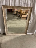 Nice beveled glass mirror with wood/composite frame.
