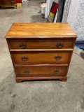 Beautiful wooden 3-drawer dresser with pull out surface