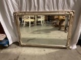 Beautiful beveled glass mirror with ornate frame by Carolina Mirror Company