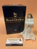 ROYAL DOULTON English fine bone china female figurine w/ box - CHRISTMAS DAY