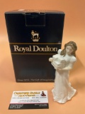 ROYAL DOULTON English fine bone china female figurine w/ box - CHRISTMAS PARCEL