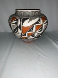 Native American , Acoma New Mexico pottery vase, signed by renowned potter Frances Concho