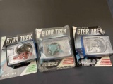 3 Star Trek Starship Collection Figures