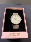 Missguided Stainless Steel Wristwatch (Silver in color)