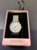 Missguided Stainless Steel Wristwatch (Silver in color)