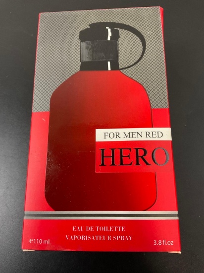 For Men Red by HERO Eau De Toilette Spray 3.8 fl oz 110ml