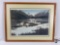 Vintage 1978 framed signed /numbered scenic art print by Byron Birdsall, 239/500