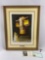 Large framed pencil signed Salvador Dali lithograph artist proof art print CORPUS HYPERCUBICUS w/