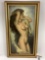 Vintage framed original canvas oil painting of nude female by unknown artist