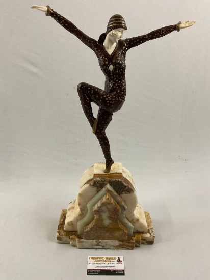 Signed Original bronze Demetre Chiparus Kapurthala-Dancer - circa 1925 Amazing Bronze Sculpture