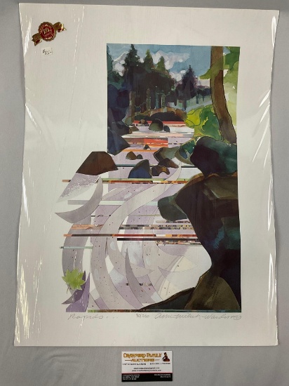 Signed / numbered art print RAPIDS by Ann Militich-Warder, #ed 80/550