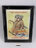 Vintage 1984 framed THE FAMOUS DUKES - HIGH GRADE SMOKING TOBACCO art print