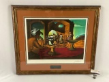 Large framed Salvador Dali lithograph signed art print SLAVE MARKET WITH THE DISAPPEARING BUST OF