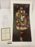 1994 signed / numbered art print THE AMAZING TIME ELEVATOR by Dean Morrissey, Mill Pond Press,