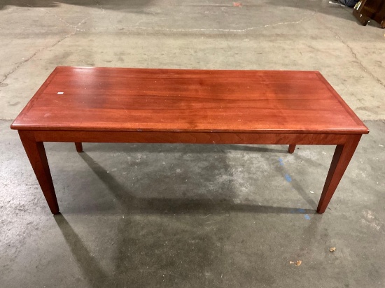 Rectangular wooden coffee table. See pics