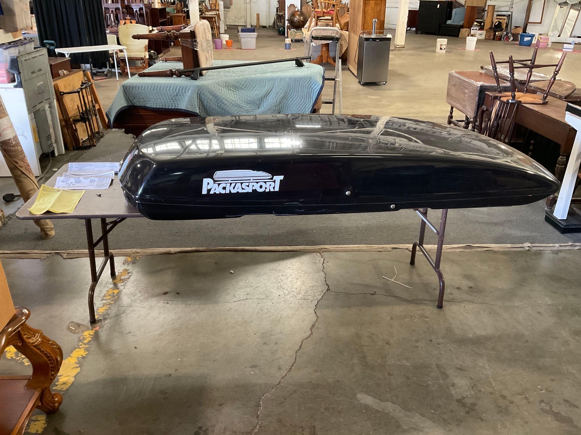 PACKASPORT Rooftop Cargo Box with YAKIMA Cross Proxibid