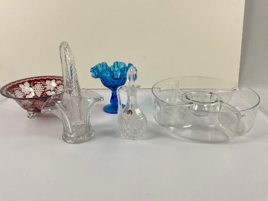 assortment of different glass and crystal pieces