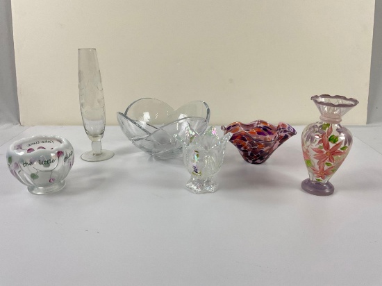 assortment of glassware and Crystal, see pics
