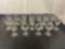 15 Shell Pearl Fostoria Water Goblets 1954-1974 + 3 Fostoria Dessert Cups