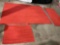 RED FLOOR RUG SET OF 3 INDIVIDUAL PIECES AND SIZES.