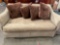 FERGUSON & COPELAND TWEED SOFA WITH ACCESSORY PILLOWS.