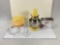 Fantastic condition, KitchenAid yellow standing mixer with accessories. Model# KSM90PSMYb