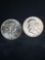 Pair of Uncirculated MS quality 1963-D Silver Franklin Half dollars / see pics