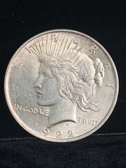 Good Quality 1922 silver peace dollar