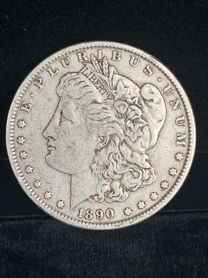1890 silver Morgan dollar
